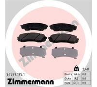 ZIMMERMANN Forros de Freno Delantero para Hyundai H-1 Viajes Kia Carnival/Grand