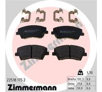 ZIMMERMANN Forros de Freno Delantero para Hyundai Ioniq Elantra Sedán Kia Niro