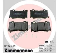 ZIMMERMANN Forros de Freno Delantero para Infiniti QX70 Fx Nissan 370Z Roadster