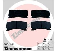 ZIMMERMANN Forros de Freno Delantero para Jaguar Xk Cabriolet Peugeot RCZ 308 II