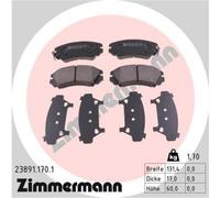 ZIMMERMANN Forros de Freno Delantero para Kia Sportage Magentis Hyundai Coupe