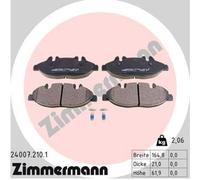 ZIMMERMANN Forros de Freno Delantero para Mercedes-Benz Bus Vito/Mixto Caja