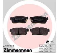 ZIMMERMANN Forros de Freno Delantero para Nissan Pixo Daihatsu Sirion Cuore VII