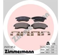 ZIMMERMANN Forros de Freno Delantero para Opel Astra J Chevrolet Cruze Sedán