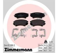 ZIMMERMANN Forros de Freno Delantero para Opel Astra J Chevrolet Malibu Camaro