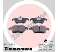 ZIMMERMANN Forros de Freno Delantero para Peugeot 508 Sw I Citroën C5 III Freno