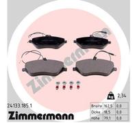 ZIMMERMANN Forros de Freno Delantero para Peugeot 607 407 Sw Citroën C6 C5 (III)