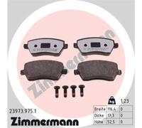 ZIMMERMANN Forros de Freno Delantero para Renault Clio III Ca Nissan Note Micra