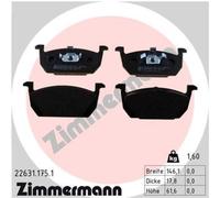 ZIMMERMANN Forros de Freno Delantero para Seat Leon Unidad Audi A1 City Carver