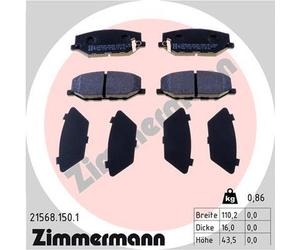 ZIMMERMANN Forros de Freno Delantero para Suzuki Jimny Todoterreno Cerrado