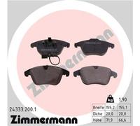 ZIMMERMANN Forros de Freno Delantero para VW Tiguan Sharan Audi Q3 Alhambra