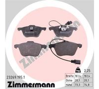 ZIMMERMANN Forros de Freno Delantero para VW Transporter IV Bus Sharan