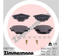 ZIMMERMANN Forros de Freno Traseros para Opel Grandland X Peugeot 308 Sw, II