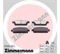 ZIMMERMANN Forros de Freno Traseros para Opel Mokka / Moca X Astra J Chevrolet