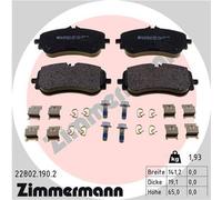 ZIMMERMANN Forros de Freno Traseros para VW Crafter Camión/Chasis Amarok Man