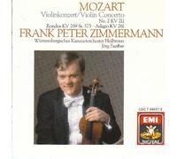 ZIMMERMANN FRANK PETER (violino) - Concerto per violino K 211 n.2 in RE (1775) Rondo K 373 in DO (1781) per violino e orchestra Adagio K 261 (1776) per violino e orchestra