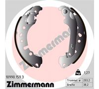 ZIMMERMANN Juego De Zapatas De Freno Traseras Para Ford Fiesta VII
