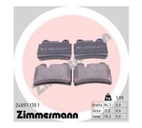 Zimmermann Juego Pastillas de Freno VW Touareg 1 7LA 7L7 Freno Zapatas Traseras