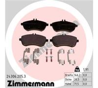 ZIMMERMANN Pastillas Freno Delant. para Mercedes-Benz C-Class