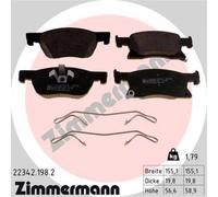 ZIMMERMANN Pastillas Freno Delant. para Opel Astra, K