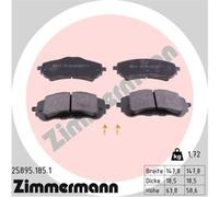ZIMMERMANN Pastillas Freno Delant. para Peugeot 308 Sw, II