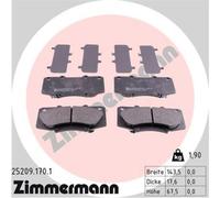 ZIMMERMANN Pastillas Freno Delant. para Toyota Hilux VII Pick-Up