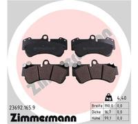 ZIMMERMANN Pastillas Freno Delant. para VW Touareg Porsche