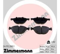 ZIMMERMANN Pastillas Freno Delant. Sistema ATE - Teves para BMW X6 X5