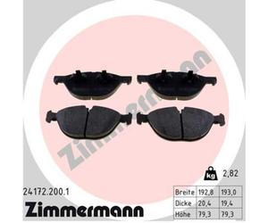 ZIMMERMANN Pastillas Freno Delant. Sistema ATE - Teves para BMW X6 X5