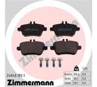 ZIMMERMANN Pastillas Freno Trasero para Mercedes-Benz Clase B