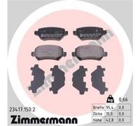 ZIMMERMANN Pastillas Freno Trasero para Opel Zafira B Astra H Caravan