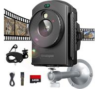 ZIMOCE Time Lapse Camera Outdoor - Cámara Timelapse 1080P con Posicionamiento IR, 180 Días De Grabación, IP66 Resistente Al Agua para Construcción En Exteriores, Crecimiento De Plantas(64GB)