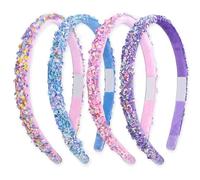 Zimocepuz Diademas para niñas, Diadema de dopamina, Diadema con Lentejuelas para niños pequeños, cintillo Brillante para niñas, Diadema Dulce para niños, Cinta para el Cabello con Lentejuelas