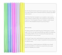 Zimoer 10 Piezas A4 Deslizante Encuadernador, Cubierta de Encuadernación de Informes con Barras Deslizantes Carpeta de Archivos Transparente Carpetas Dossier de Presentación para Oficina Escuela