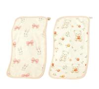 Zimoer 2 Piezas Paños Cuadrados de Muselina 100% Algodón, Muselinas Bebe Algodon 25X50cm, Gasas para Bebes Recien Nacidos, Lactancia, Toalla, Manta, Muselinas Bebe Cómoda, Suave, Transpirable