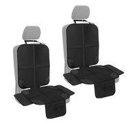 Zimoer 2 Piezas Protector de Asiento para Coche Antideslizante, Funda Asiento Coche Silla con 2 Bolsillos Almacenaje, Car Seat Cover Protector Niño, Protectora Asiento Coche Universal para Bebé Perro