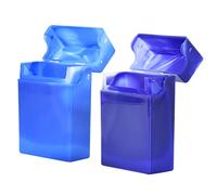 Zimoer 2 Portátil Caja De Cigarrillo Cigarette, Funda Plastico Pitilleras, Flip Top Caja De Cigarrillos Portátil, Caja Cigarrillo Para 20 Cigarrillos, Caja Cigarrillo Paquete Entero (A)