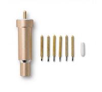 Zimoer 6 Piezas Hoja Corte Profundo con Carcasa,Cuchilla Corte Profundo con Carcasa para Cricut Maker, Maker3,Air3,Air2,Airone,Explore 3,Cuchillas De Punta Fina De 60° 45° 30°