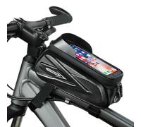 Zimoer Bolsa Cuadro Bicicleta Impermeable, Bolsa Móvil de Bicicleta, Bolsa Manillar Bicicleta con Pantalla Táctil Sensible a TPU, Bolsa Móvil de Manillar Bici, para Teléfono Móvile de Menos de 6.5''