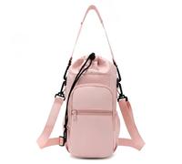 Zimoer Elegante y Práctica Bolsa para Vaso Stanley, Funda Termica Botella Agua, Bolsa para Stanley Cup con Bolsillo para Teléfono y Correa Ajustable, Ideal para Senderismo, Viajes y Camping (Rosa)