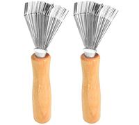 Zimoer Mini Cepillo Limpiador de Pelo - 2 Unidades para Peines, Alfombras y Removedor de Vello