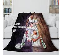 ZIMONJO Bellingham Manta Franela - Fútbol Cobija Guay Regalo Cumpleaños para Hermana Hermano Sobrino Sobrina Colega - Sofá Cama Viaje Acampada Decoración 70x80inch(180x200cm)