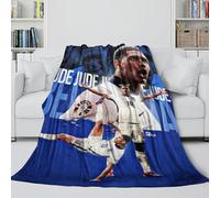 ZIMONJO Bellingham Manta Franela - Fútbol Cobija Guay Regalo Cumpleaños para Hermana Hermano Sobrino Sobrina Colega - Sofá Cama Viaje Acampada Decoración 40x50inch(100x130cm)