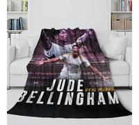 ZIMONJO Bellingham Manta Franela - Fútbol Cobija Guay Regalo Cumpleaños para Hermana Hermano Sobrino Sobrina Colega - Sofá Cama Silla Viaje Acampada Decoración 80x90inch(200x230cm)