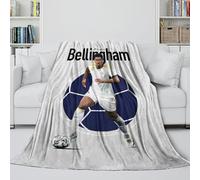 ZIMONJO Bellingham Manta Franela Impresa 3D - Fútbol Cobija Guay Regalo Cumpleaños para Hermana Hermano Sobrino Sobrina Colega - Sofá Cama Silla Cuna Decoración 70x80inch(180x200cm)