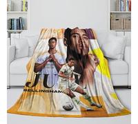 ZIMONJO Bellingham Manta Franela Impresa 3D - Fútbol Cobija Guay Regalo Cumpleaños para Hermana Hermano Sobrino Sobrina Colega - Sofá Cama Silla Cuna Decoración 60x80inch(150x200cm)