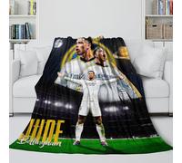 ZIMONJO Bellingham Manta Franela Impresa 3D - Fútbol Cobija Guay Regalo Cumpleaños para Hermana Hermano Sobrino Sobrina Colega - Sofá Cama Silla Cuna Decoración 60x80inch(150x200cm)