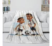 ZIMONJO Mbappe Manta Franela - Fútbol Cobija Guay Regalo Cumpleaños para Hermana Hermano Sobrino Sobrina Colega - Sofá Cama Viaje Acampada Decoración 70x80inch(180x200cm)