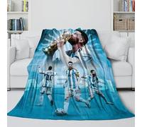 ZIMONJO Messi Manta Suave Esponjosa - Fútbol Manta Guay Regalo Cumpleaños para Hermana Hermano Sobrino Sobrina Colega - Cama Sofá Oficina Cuna 50x60inch(127x152cm)