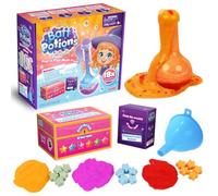 ZIMPLI Baff Potions, mezcla 6 pociones mágicas que burbujean, explotan y colorean el agua, kit de experimento de bombas de baño científicas y educativas, regalo de cumpleaños y Navidad para niños y